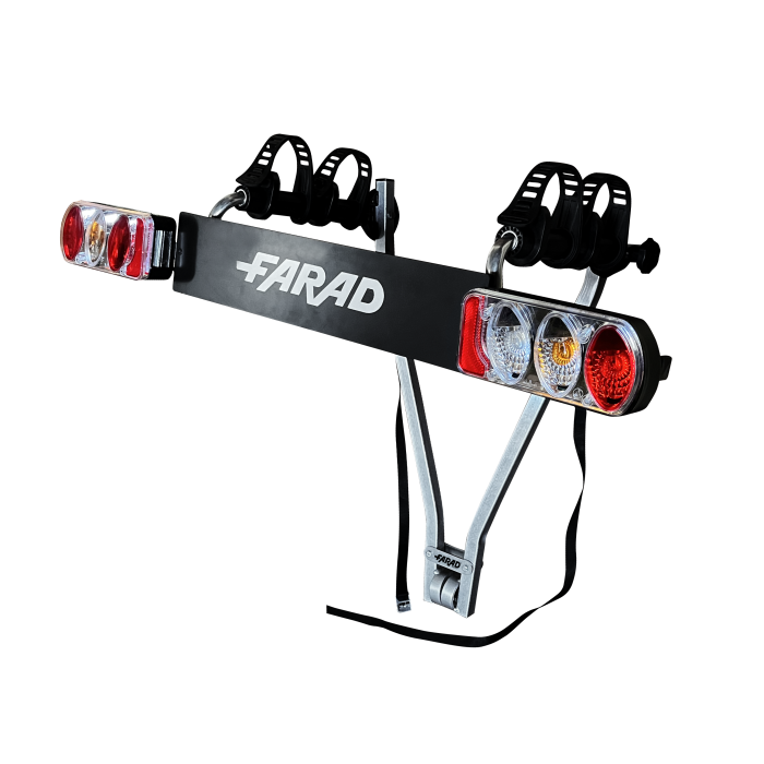 Anhängerkupplungs Fahrradträger Varaita - 2 Fahrräder mit Licht